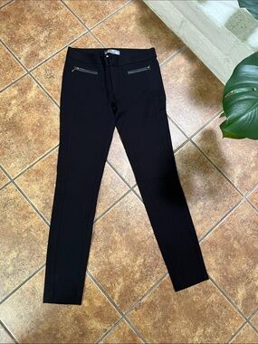 Paige Premium Black Slim Zip-Pocket Pants Size 27